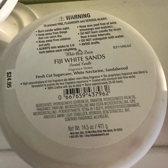 White Barn Fiji White Sands Candle Duo - Picture 4 of 4